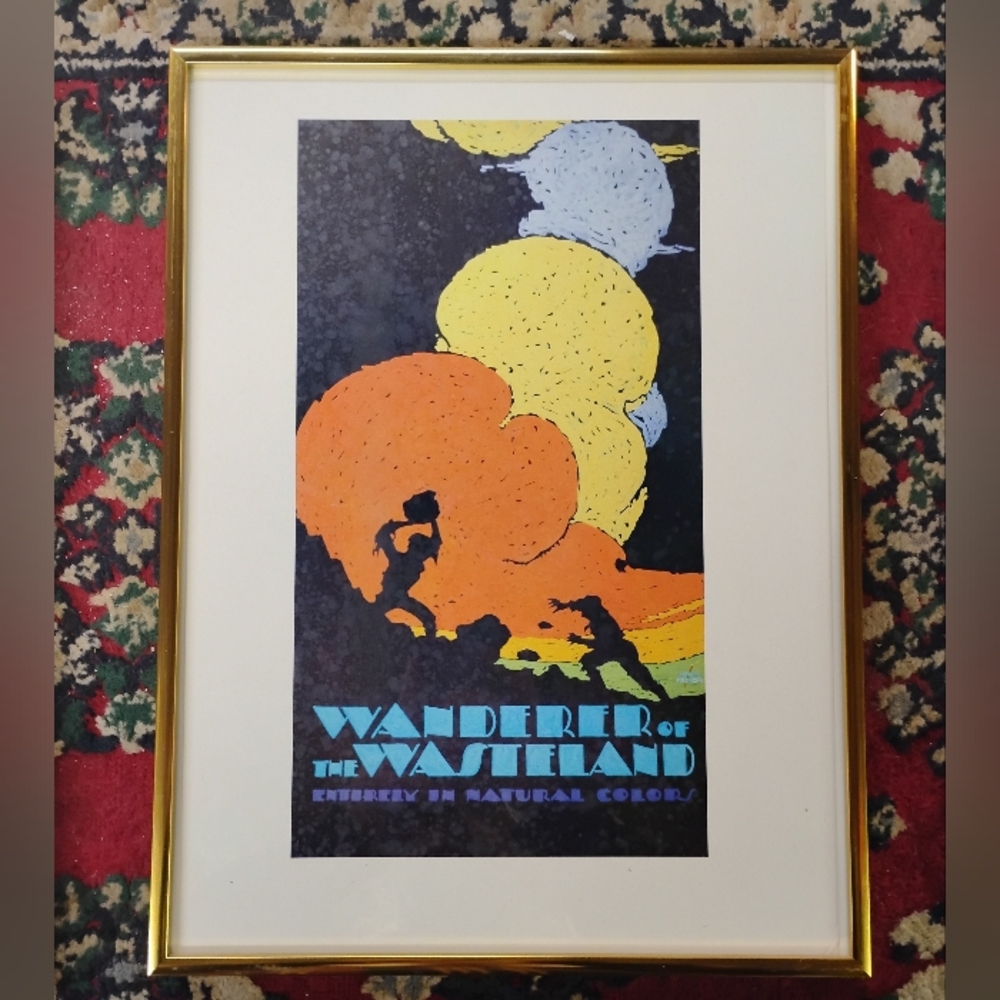 "Wanderer of the Wasteland" 1945 Western Film Vintage Framed Poster